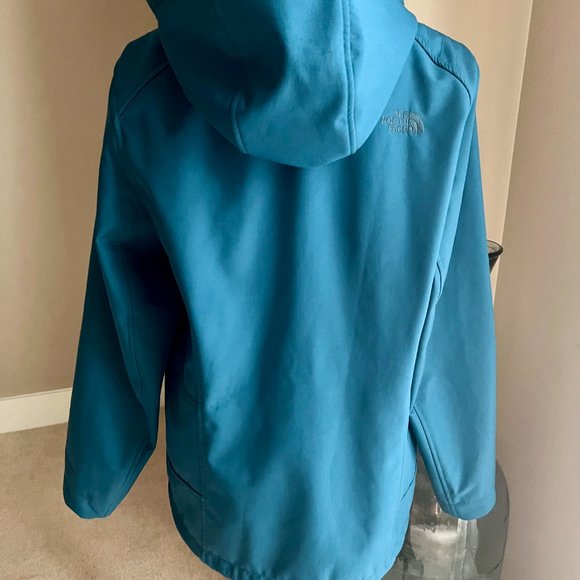 The North Face ladies teal soft shell winter jacket size L - Picture 6 of 8
